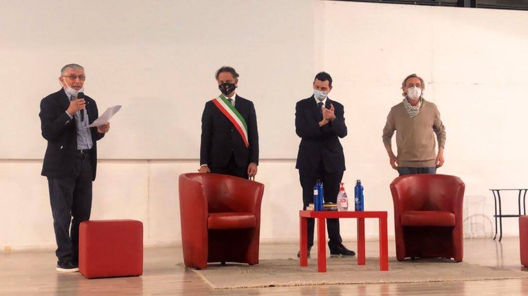 Da sinistra: Ermanno Paccagnini, Andrea Ceffa, Andrea Sala, Andrea Vitali