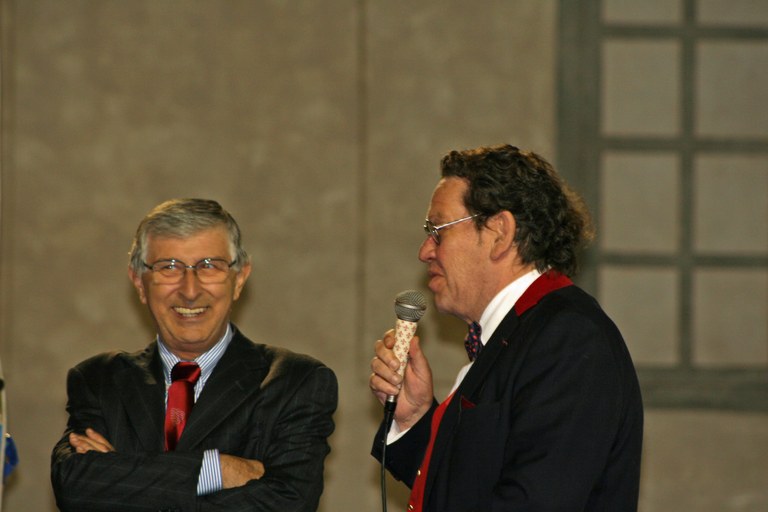 Philippe Daverio con Ermanno Paccagnini